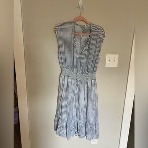 Rails blue stripe dress size XL